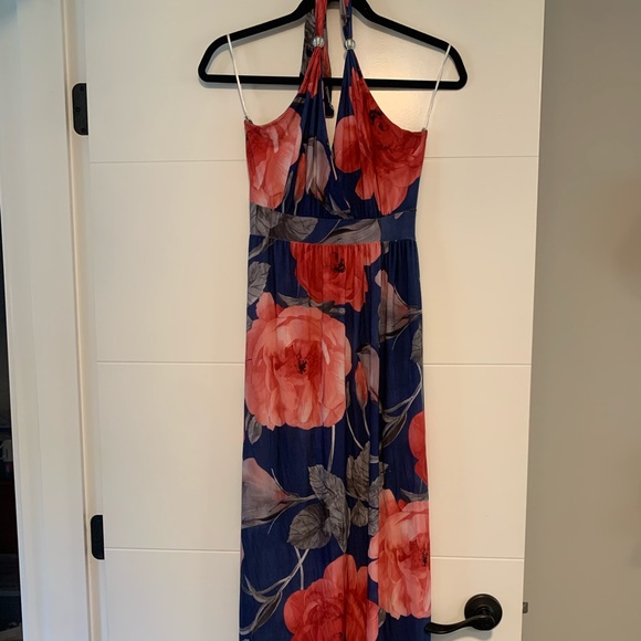 Quiz | Floral Halter Maxi Dress - Picture 1 of 14
